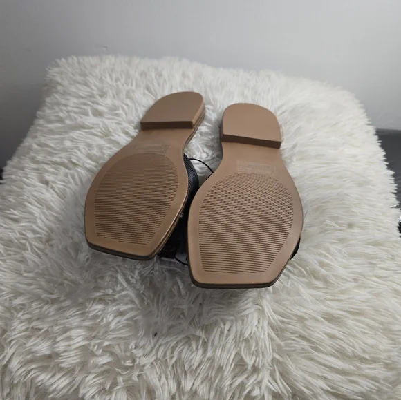 Steve Madden Black Women's Slide Sandals - Picture 2 of 3